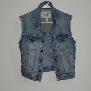 Vintage Style Denim Vest